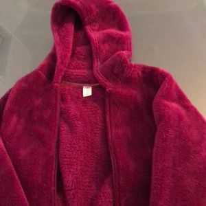 Girl’s purple plush jacket